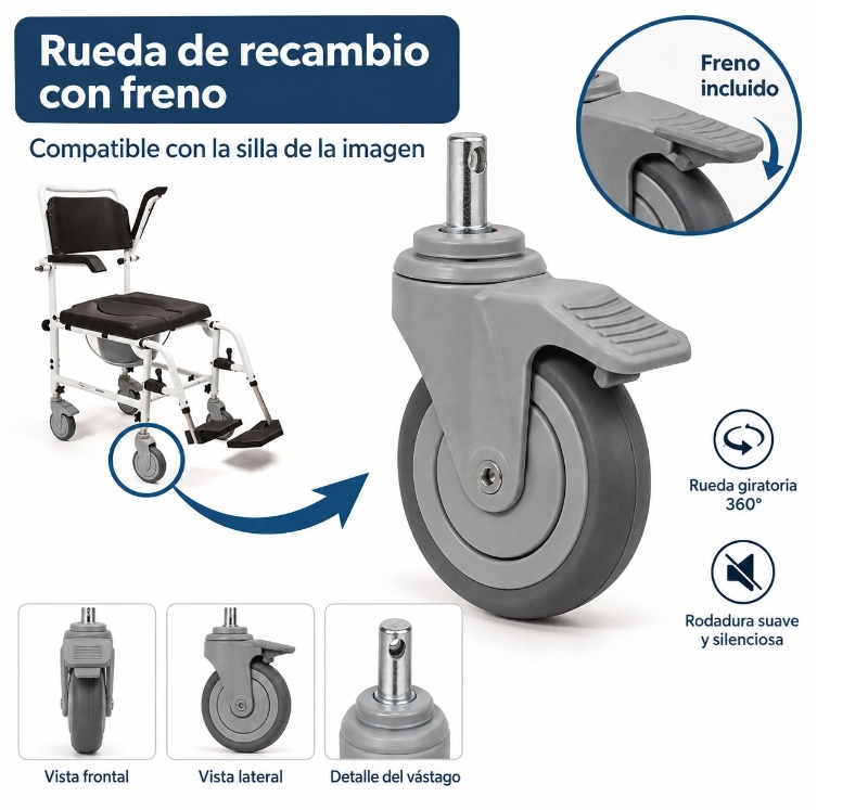 070019 - RUEDA CON FRENO SILLA 025442.JPG